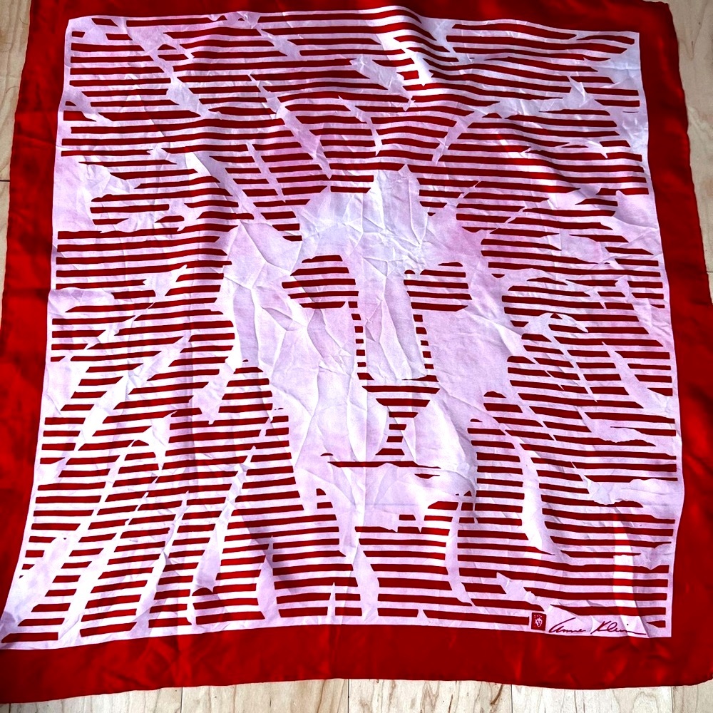 Anne Klein vintage silk scarf